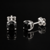 Bông Tai Bạc Nam Đính Đá Đen Black Diamond 6Li – Lịch Lãm & Nam Tính