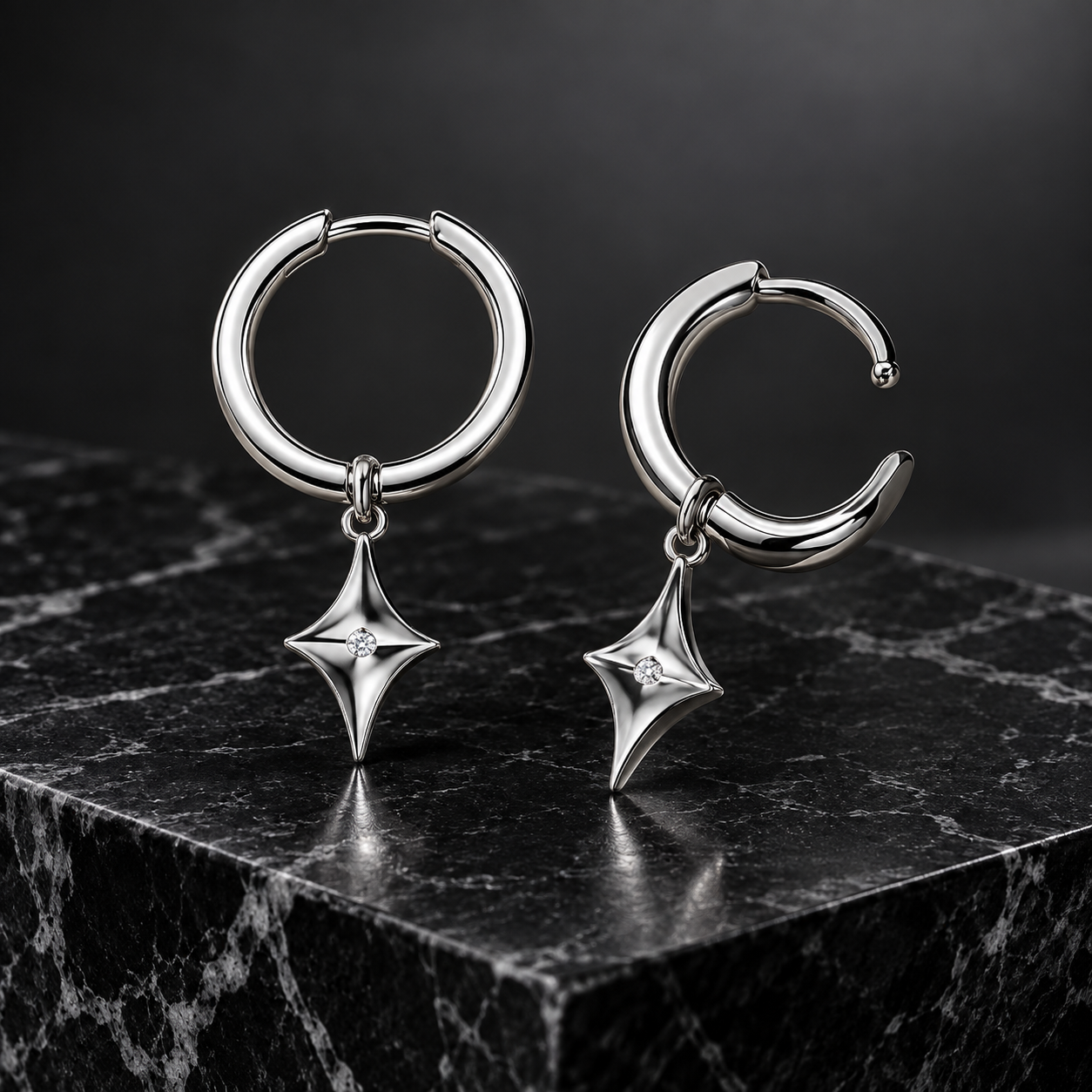 Bông Tai Bạc Nam Thánh Giá Cách Điệu – Sacred Cross - Ảnh 4