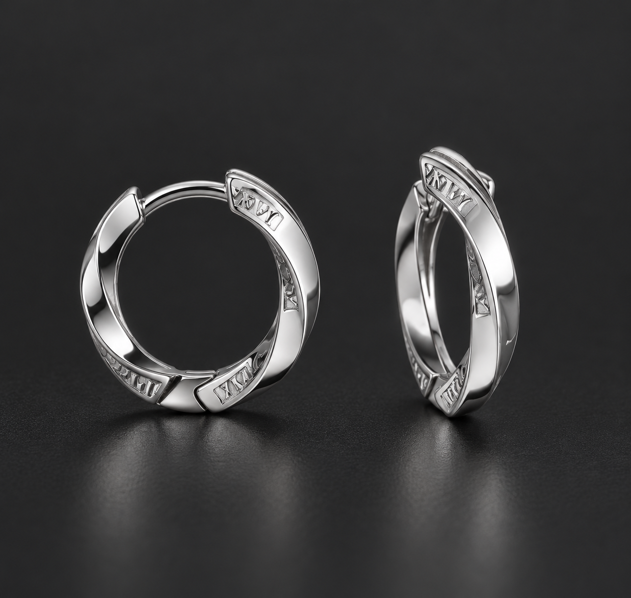 Bông Tai Bạc Nam Khoen Xoắn – Silver Twist - Ảnh 7