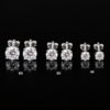 Bông Tai Bạc Nam Đính Đá Trắng Moissanite – Classic Diamond 4Li/5Li/6Li